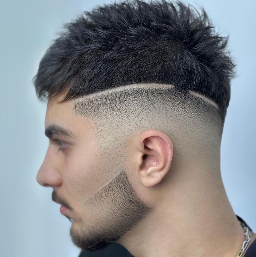 faded undercut hairstyle with full beard - Mens Hairstyle 2020