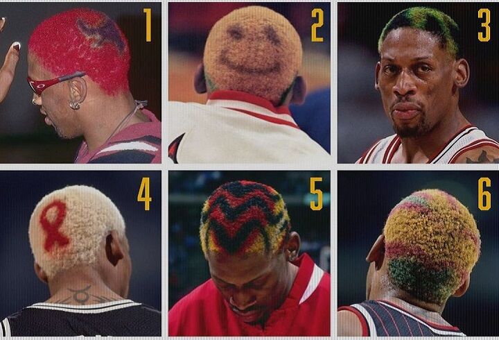 28 Photos Of Dennis Rodman's Iconic, Ridiculously Colorful Hair | HuffPost  Life