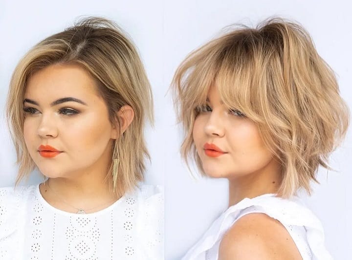 fuller figure short hairstyles for fat faces
