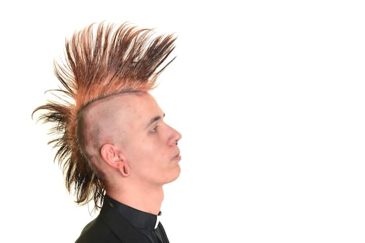 Man punk rock mohawk hi-res stock photography and images - Alamy